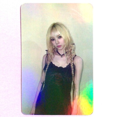 KARINA Aespa TCG 0411 Blonde braids black camisole Foil KPOP IDOL