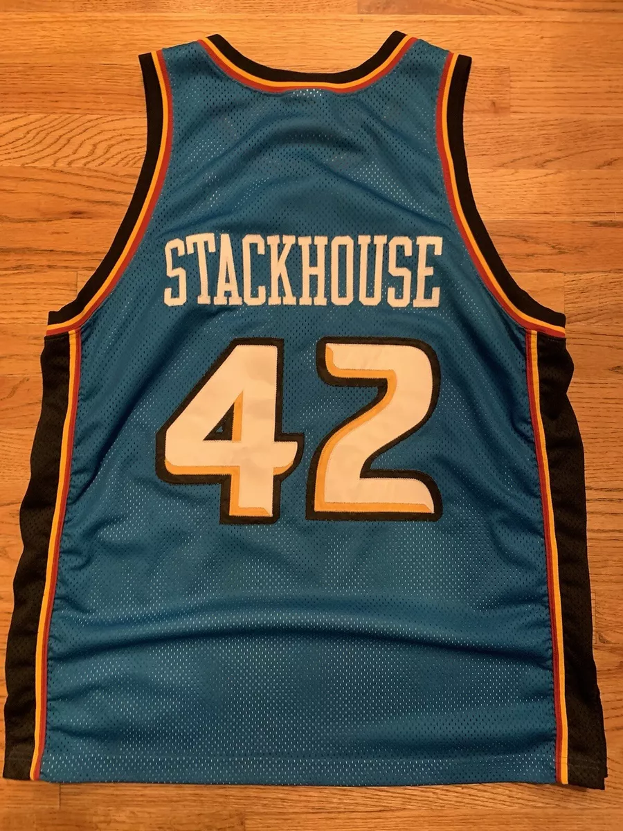 Champion Detroit Pistons Jerry Stackhouse Green NBA Throwback