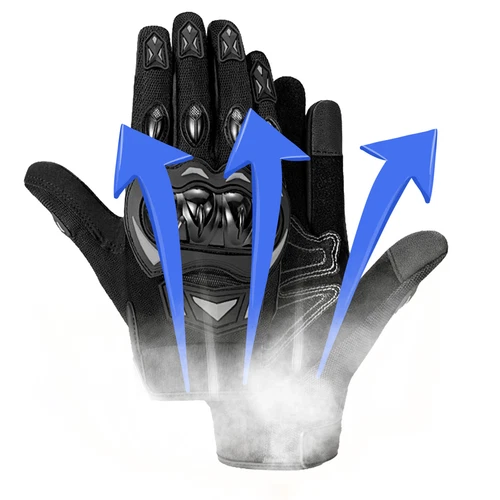 Motorradhandschuhe Touchscreen Motorrad Radfahren Vollfinger Handschuhe Atmungsaktiv - Bild 10 von 14