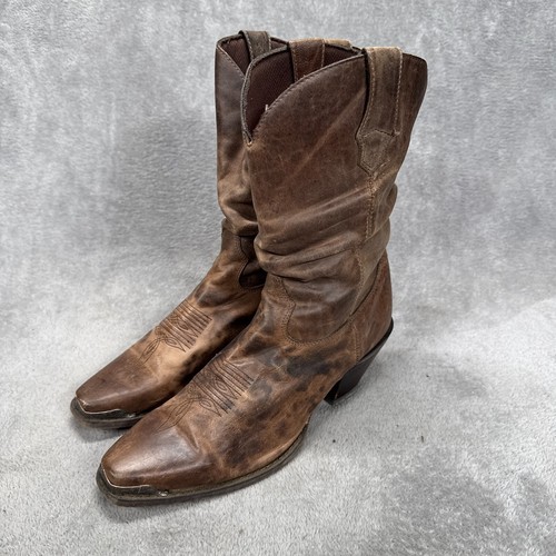 Durango Crush Stiefel Damen 9,5 braun Leder Festival Western Cowboy - Bild 2 von 19