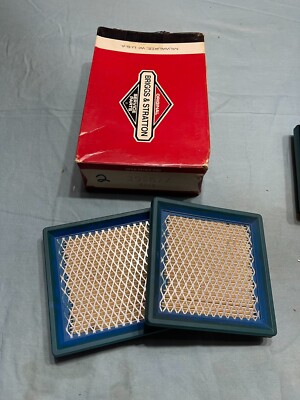 QTy 2 Briggs & Stratton 399877S Flat Air Filter Cartridge, OEM V4