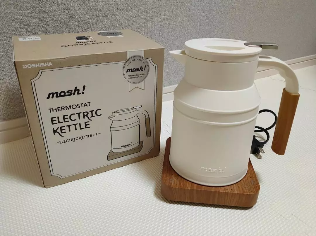 ​mosh! ​M-EK1IV [electric kettle AC100V] Japan Domestic ivory New