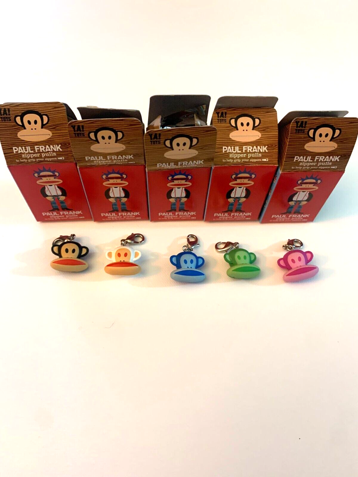 PAUL FRANK 2010 Lot of 5 Julius Zipper Pulls by YA! TOYS eBay