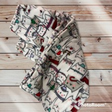 Warm And Cozy Blanket Christmas Cats 50" x 60" And Womens Pajama Pants Large