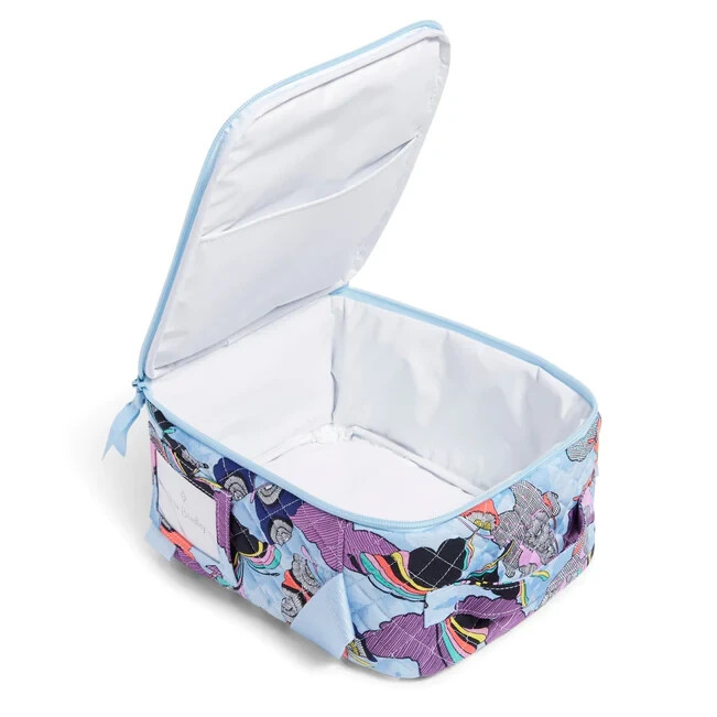 NWT Vera Bradley Lavender Butterfly lunch tote and card holder bundle set Vera Bradley Lunch Tote Bag ReActive Lavender Butterflies  main image 3