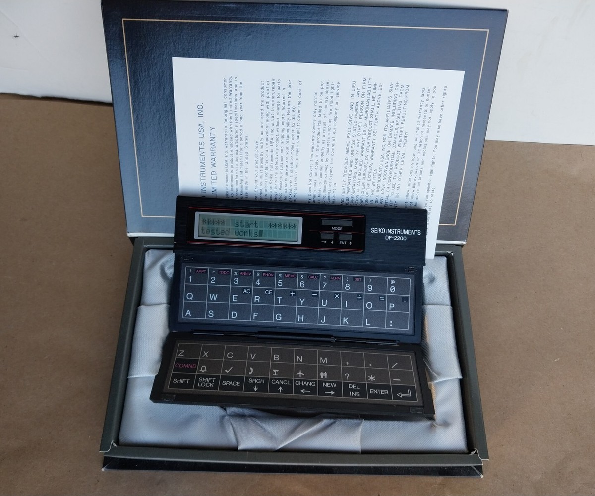 Vintage Seiko Instruments DF-2200 Dayfiler Electronic Organizer