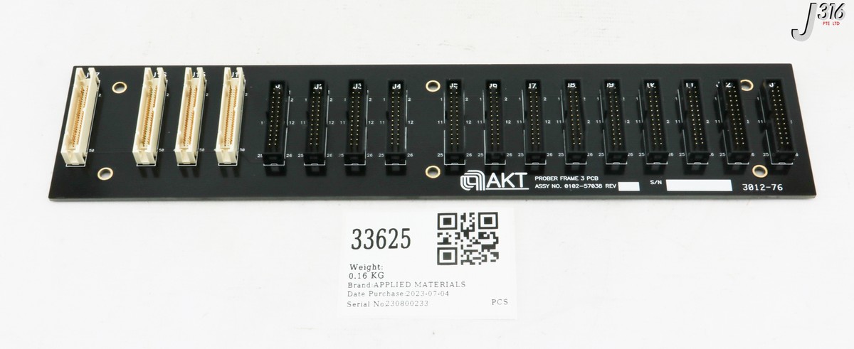 テーブル 33625 APPLIED MATERIALS PCB, AKT PROBER FRAME 3 PCB 0102-57038 | eBay
