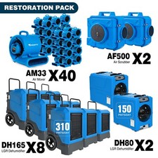 MOUNTO Water Damage Restoration Package 40xAM33, 2xAF500, 2xDH80,8xDH165