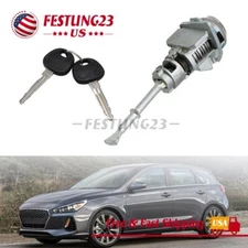 For Elantra 2017-20 Front Driver Side Door Lock Cylinder w/ 2 Keys 81970-F0000