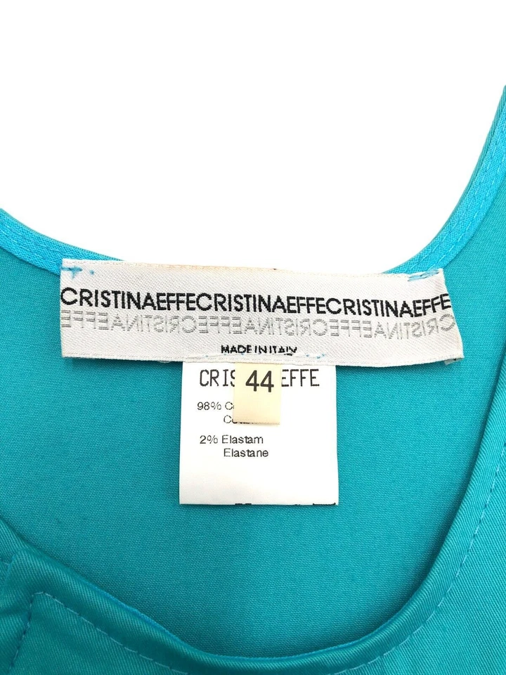 Vestido azul sin mangas para mujer Cristinaeffe talla 44 Foto 4 de 4