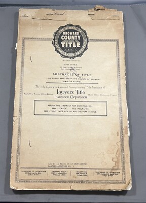 antique the symbol of Broward county title insurance protection