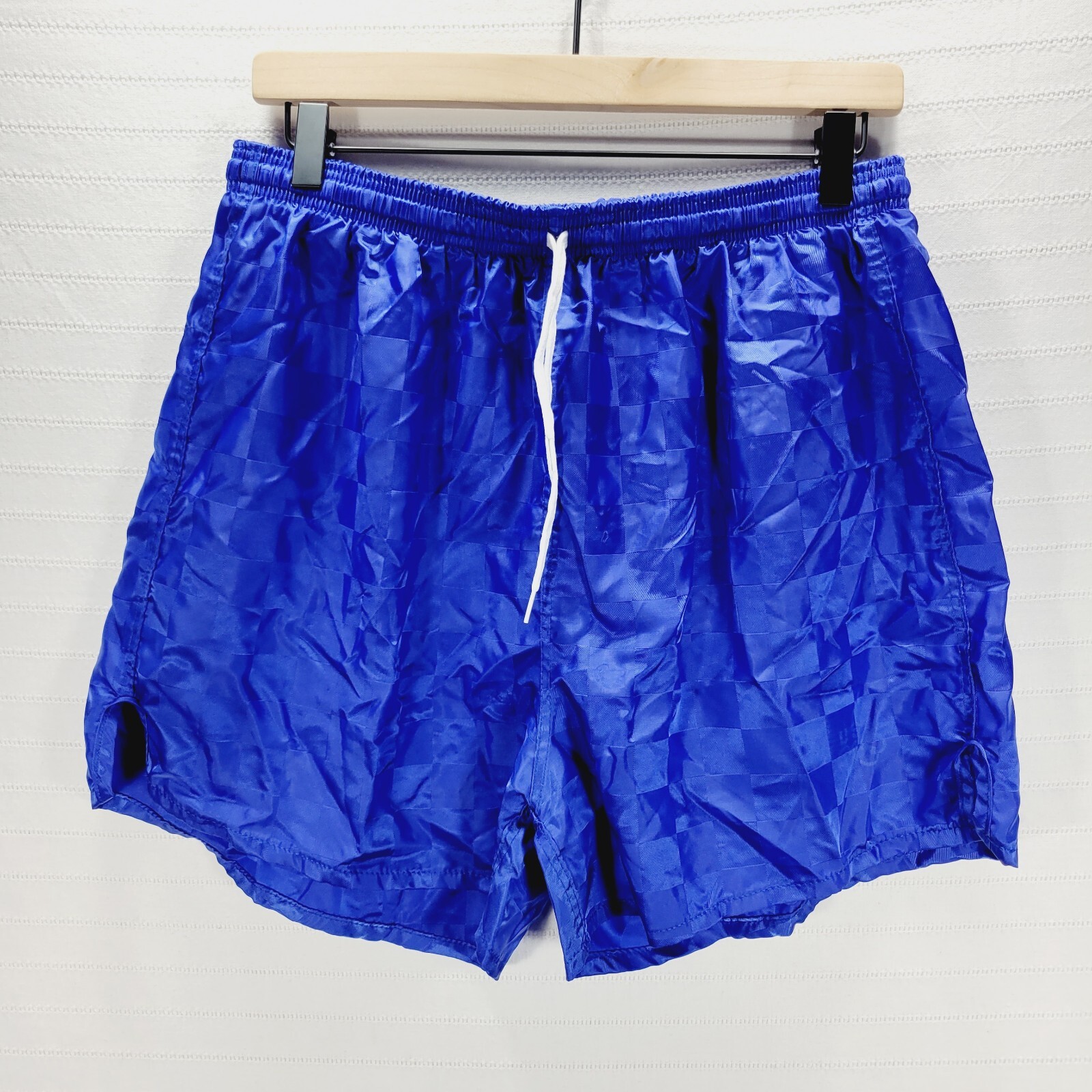 USA Olympics JCPenny Men's Blue Checkerboard Swim Trunks Running Shorts