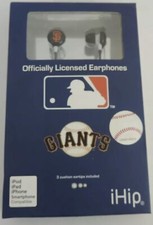 SAN FRANCISCO GIANTS Earbuds Ihip Ipod Iphone 3 Different Sizes 