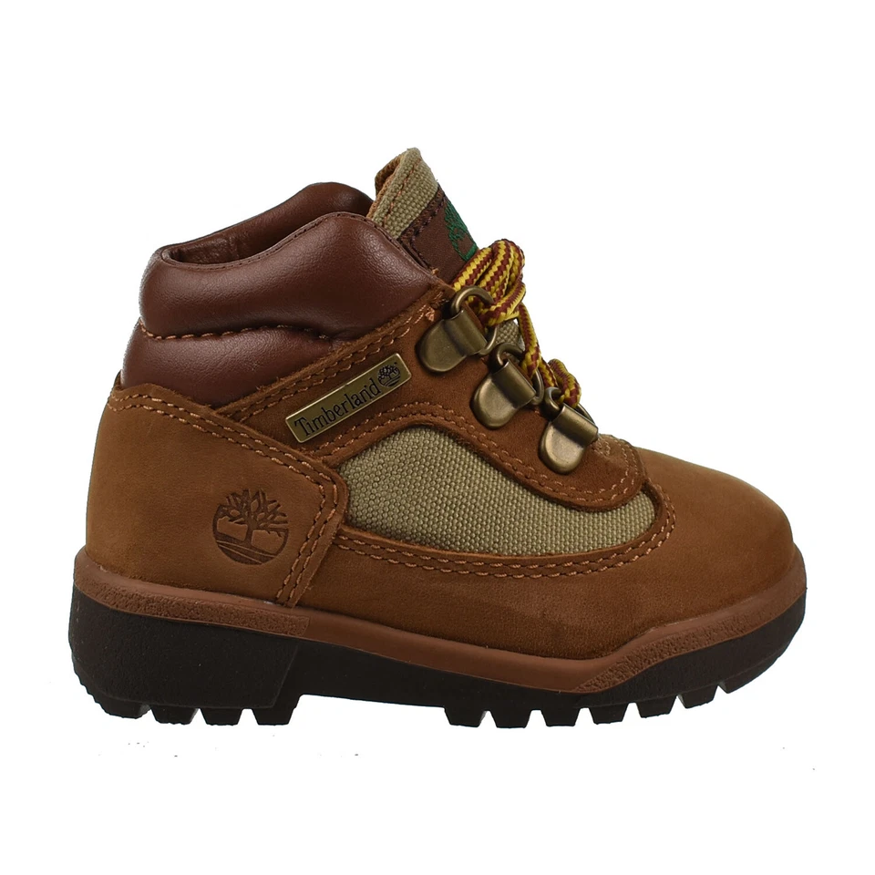 Timberland Baby Toddlers Leather And Fabric Field Boots Sundance Nubuck 40829