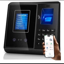 Tymelix Time Clock W/ 10 IC Cards |  Fingerprint, Pin, Face ID | New Open Box