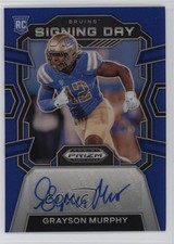 2024 Panini Prizm Draft Picks Signing Day Blue 81/149 Grayson Murphy Auto 03xg