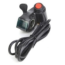 E-Bike LCD Digital Thumb Throttle with Voltag...