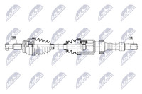 NTY Antriebswelle NPW-MZ-125 FüR Mazda BM BN