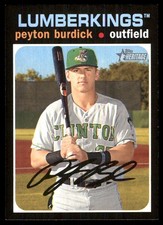 Peyton Burdick 2020 Topps Heritage Minor League #89 MLB READ FREE SHIPPING