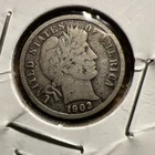 1902-P SILVER 90% BARBER DIME, FINE CONDITION, NICE DETAILS, FREE SHIPPING