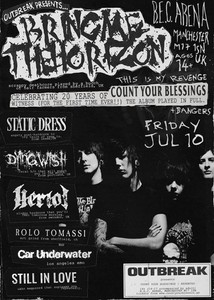Bring Me The Horizon Concert BEC Arena Manchester July 11 - Repent VIP Ticket
