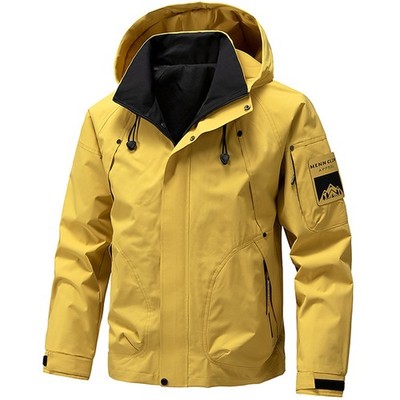 Herren Herbst Windjacke Regenjacke | Wasserdicht & Atmungsaktiv Windbreaker