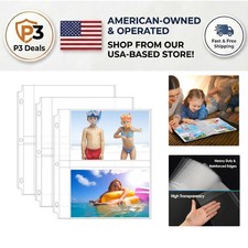 Crystal-Clear 30 Pack Photo Sleeves, 5x7 Size for Easy Organization  Display