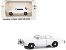 GreenLight 1977-78 Dodge Monaco Police Pursuit White "Hot - Hobby Exclusive" Se
