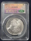 1881-S Morgan Silver Dollar $1 CAC MS63 BERT label