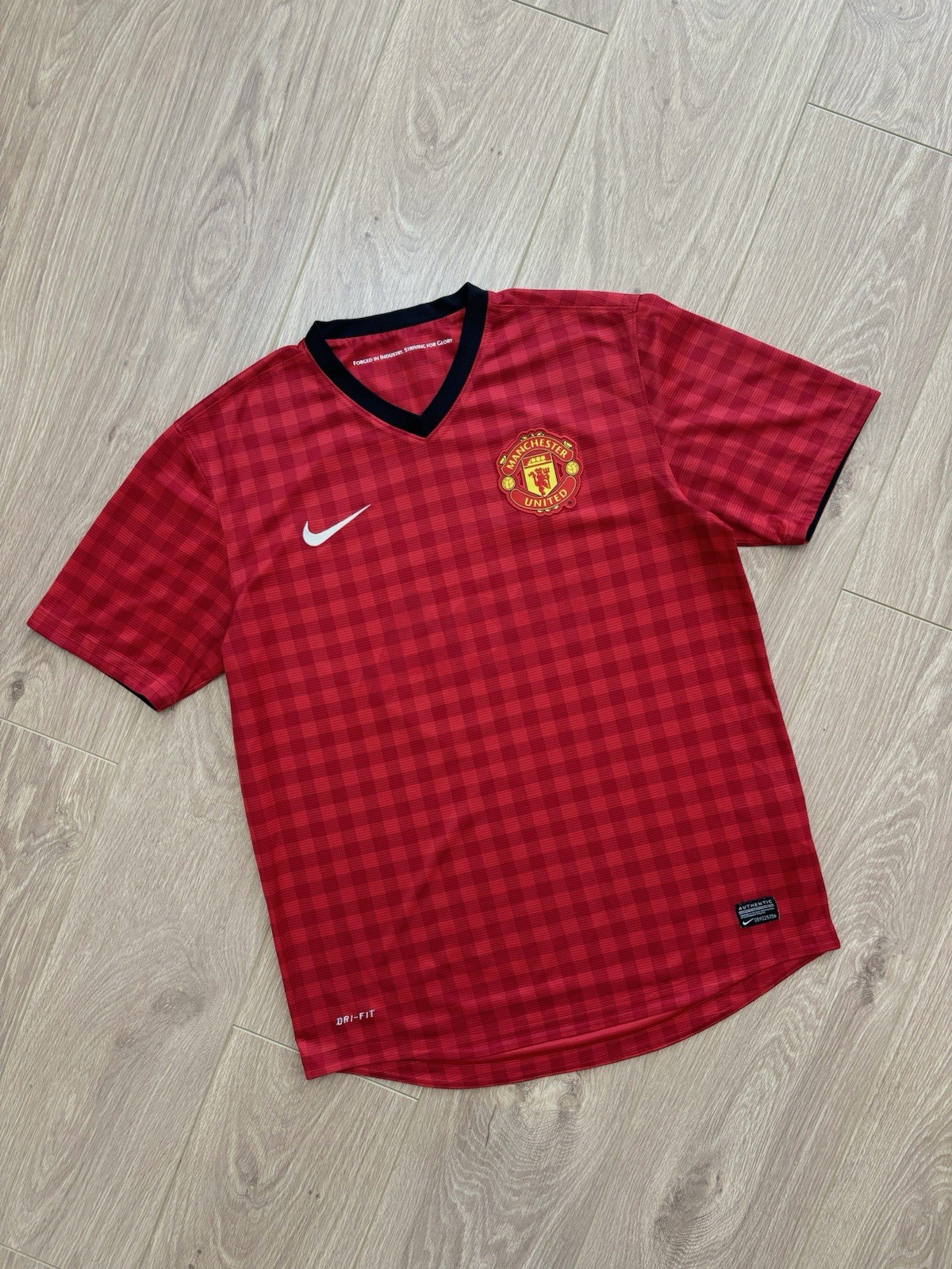 Vintage Nike Manchester United 2012-13 Home Soccer Jersey Football Shirt Size M