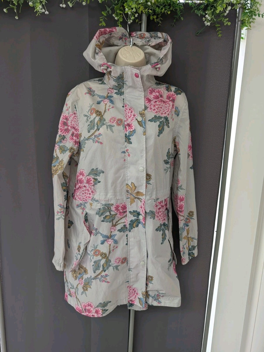 Joules Golightly Water Resistant Packaway Jacket Coat Florals