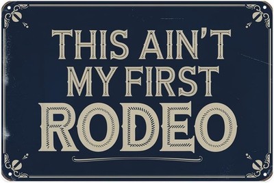 Rodeo Theme Tin Metal Signs Home Décor Vintage Western Suitable for bar, farmhou