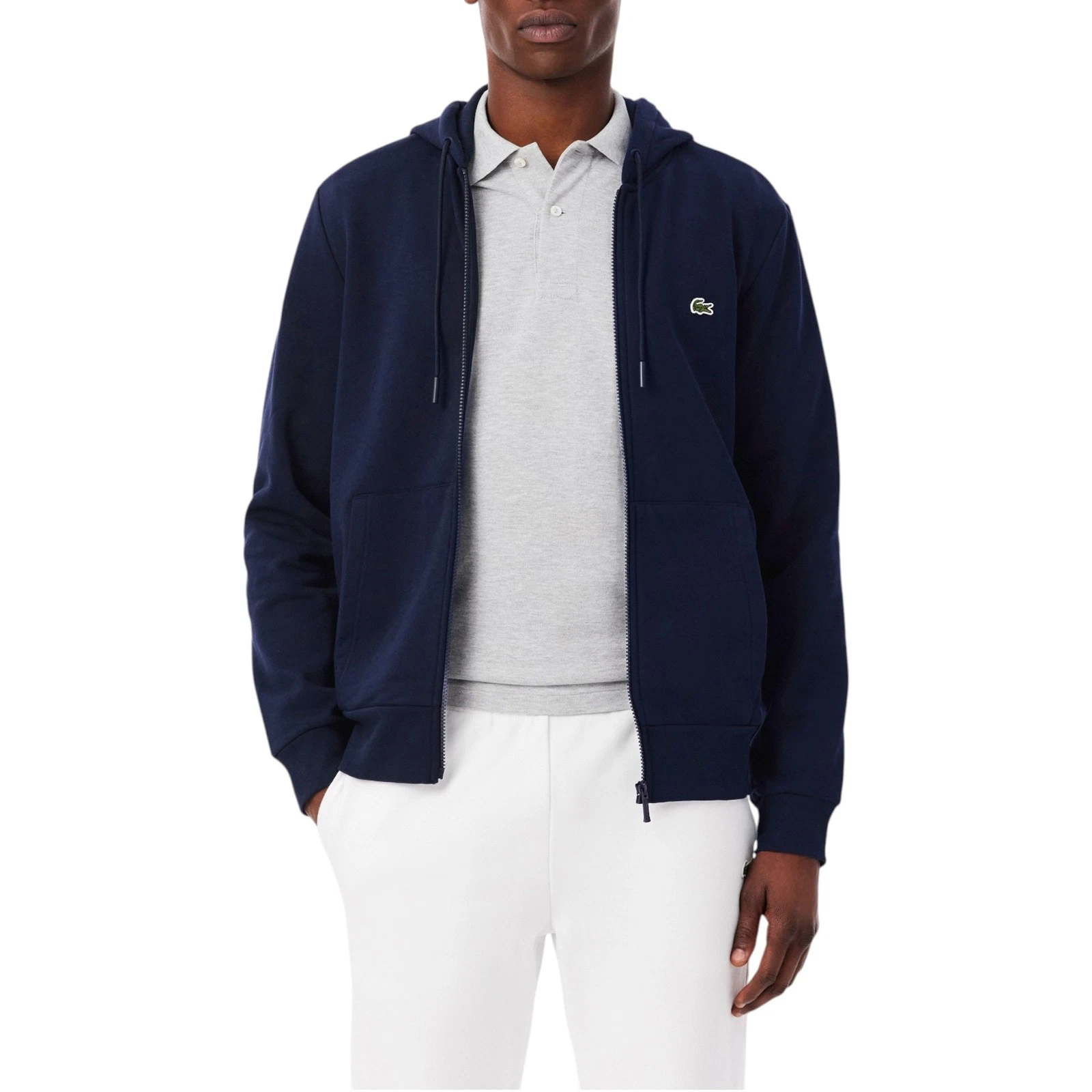 Lacoste Mens Fleece Hoodie Zip Up Organic Cotton Classic Fit Sportswear Hoody
Opens in a new window