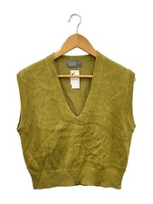 Womens Margaret Howell MARGARET HOWELL Knit Vest Thin 2 Cotton KHK 578 4161002