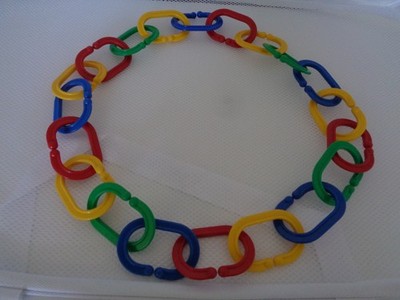 Discovery Toys Boomering (20) Links  Flexible Durable,  Brochure Use Chart