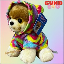 GUND Boo The Worlds Cutest Dog Pomeranian Plushie with Rainbow Hoodie Plüschtier