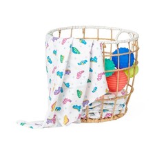 Medline Baby Blanket, 100 Cotton, Dinosaur Print, 30" x 40" - 3 Pack