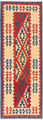 Kelim Kashkouli Teppich 78x214 cm handgewebt Wolle Persien Unikat Neu