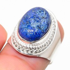 Lapis Lazuli Gemstone 925 Sterling Silver Jewelry All Size Ring For Gift