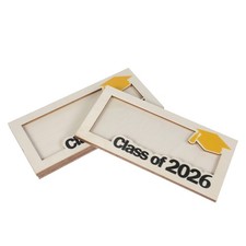 3pcs Graduation 2026 Money Holder - Wooden Graduation Money Cash Envelope Box