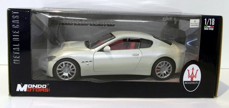 Mondo 1/18 Scale Diecast - 500413 Maserati Gran Turismo - White - Image 4 of 4