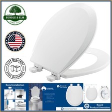 Round Toilet Seat with Simple Installation and Easy Clean for Busy Households