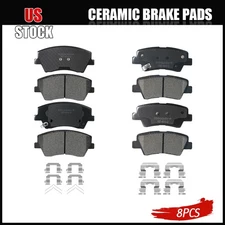 For Hyundai Ioniq Elantra Kia Niro Front And Rear Ceramic Brake Pads Set