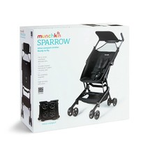 Munchkin Sparrow Travel Baby Stroller Ultra Compact & Lightweight (Black)