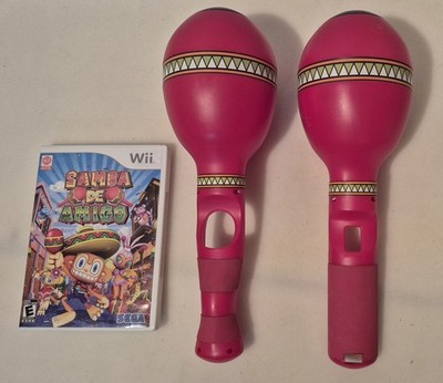 SAMBA DE AMIGO Nintendo Wii  Complete With Maraca's