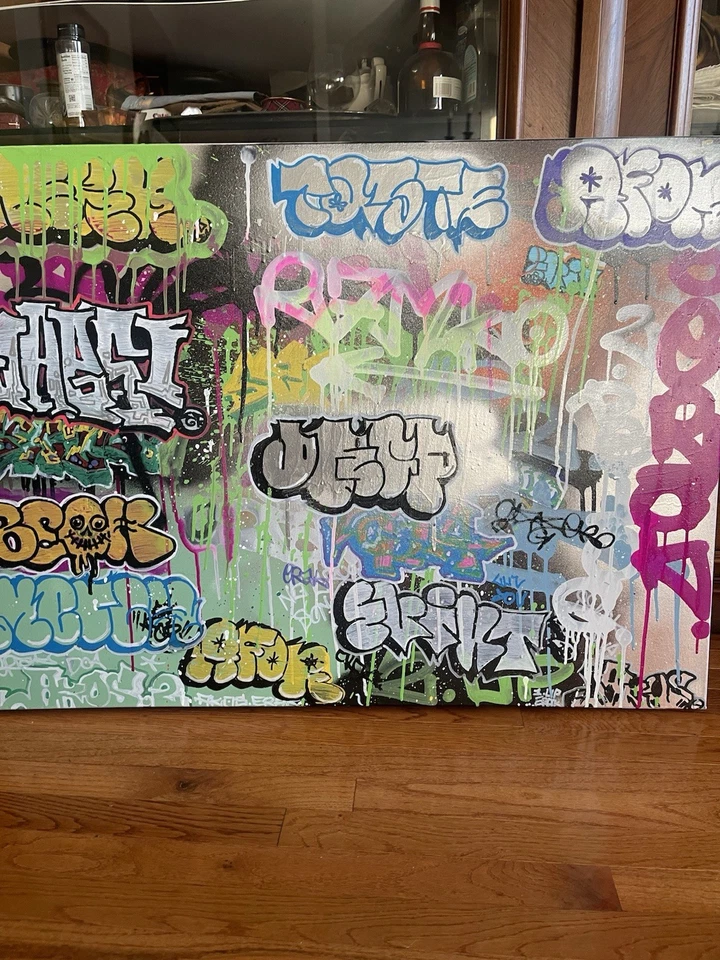 Lienzo artístico de graffiti Foto 2 de 4