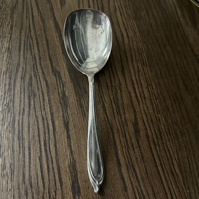 International Deep Silver Silverplate Serving Spoon 9'' Length 2.5''x 3.5'' Base