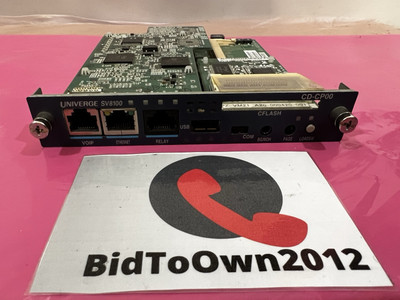 NEC 670005 SV8100 CD-CP00 Main Processor Blade w/ PZ-VM21 & PZ-32IPLA *Refurbish
