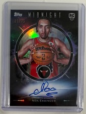 2025-26 Topps Midnight Basketball Noa Essengue Rc Midnight Oil Auto /75