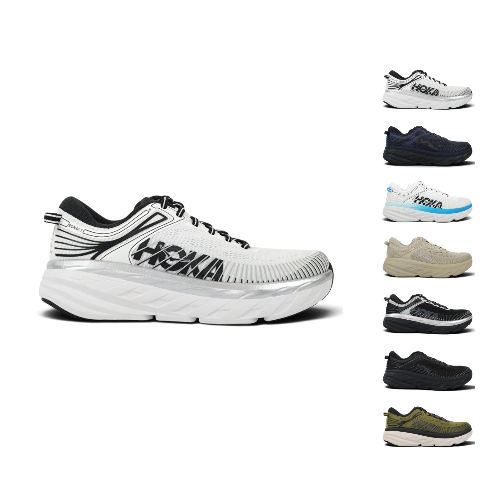 Hoka One One (Various Colors) Bondi 7 Men's Running Shoes